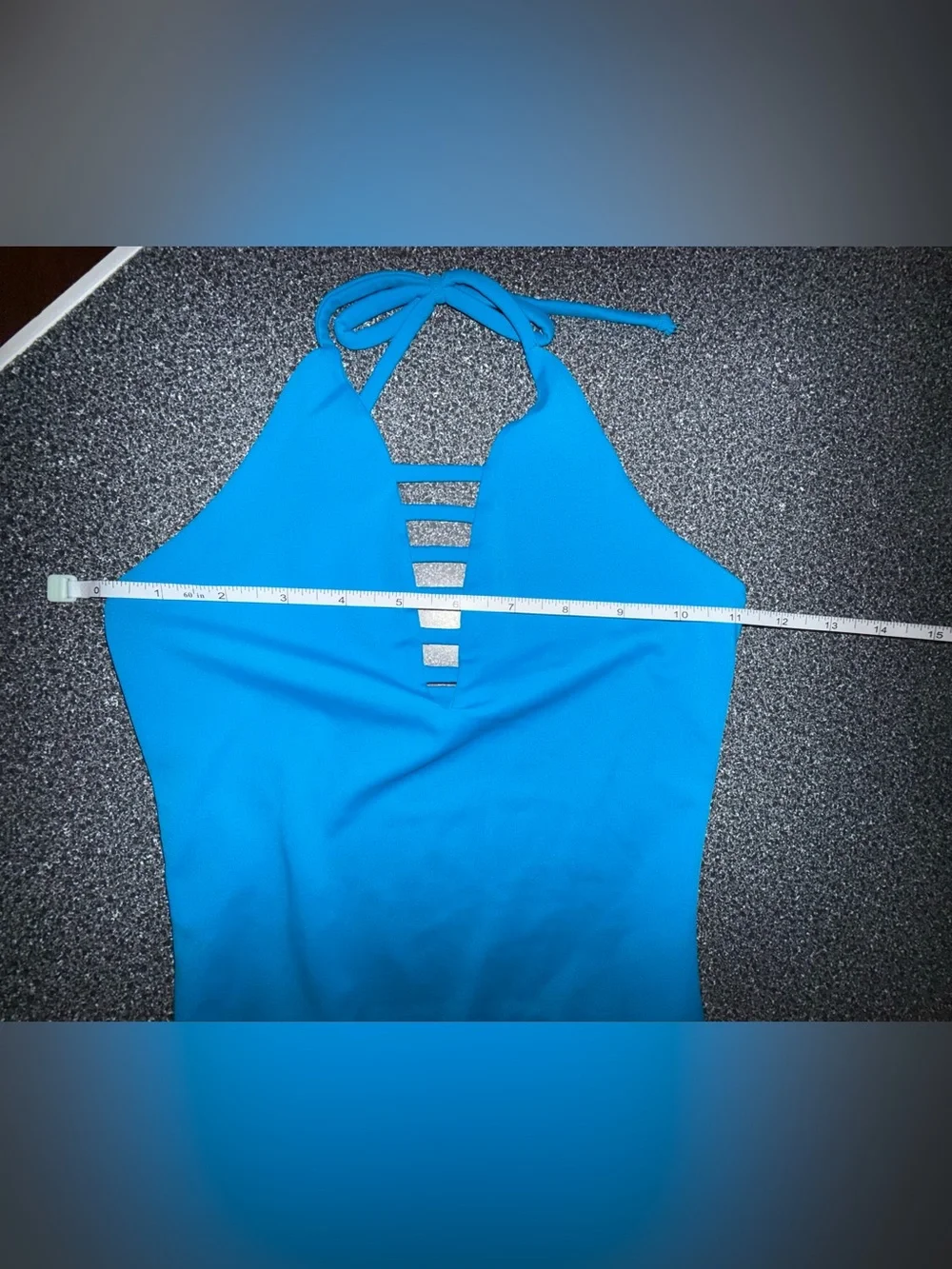 2nd Skin Dance Jumpsuit/Unitard Bright Blue Halter Size Child Medium